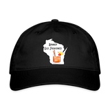 Wisconsin Brandy Old Fashioned - Organic Baseball Cap - black