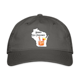Wisconsin Brandy Old Fashioned - Organic Baseball Cap - charcoal