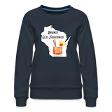 Wisconsin Brandy Old Fashioned - Women’s Premium Sweatshirt - navy