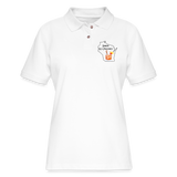 Wisconsin Brandy Old Fashioned - Women's Pique Polo Shirt - white