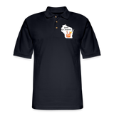 Wisconsin Brandy Old Fashioned - Men's Pique Polo Shirt - midnight navy
