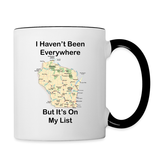 Havent Been Everywhere - Wisconsin - Contrast Coffee Mug - white/black