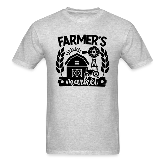 Farmer's Market - Barn - Black - Unisex Classic T-Shirt - heather gray