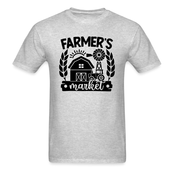 Farmer's Market - Barn - Black - Unisex Classic T-Shirt - heather gray