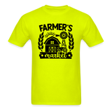 Farmer's Market - Barn - Black - Unisex Classic T-Shirt - safety green