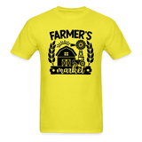 Farmer's Market - Barn - Black - Unisex Classic T-Shirt - yellow