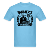 Farmer's Market - Barn - Black - Unisex Classic T-Shirt - aquatic blue