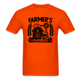 Farmer's Market - Barn - Black - Unisex Classic T-Shirt - orange