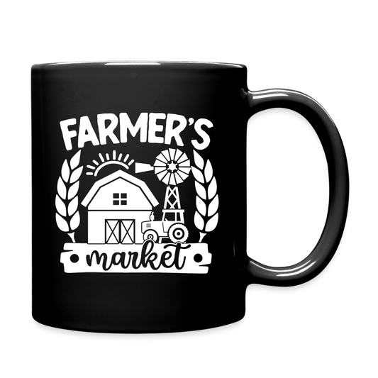 Farmer's Market - Barn - White - Full Color Mug - black