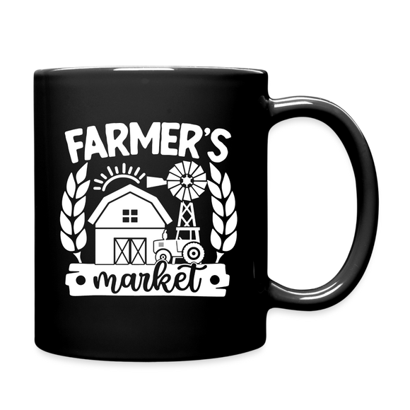Farmer's Market - Barn - White - Full Color Mug - black