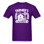 Farmer's Market - Barn - White - Unisex Classic T-Shirt - purple