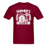 Farmer's Market - Barn - White - Unisex Classic T-Shirt - burgundy