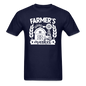 Farmer's Market - Barn - White - Unisex Classic T-Shirt - navy