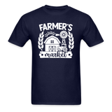 Farmer's Market - Barn - White - Unisex Classic T-Shirt - navy