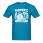 Farmer's Market - Barn - White - Unisex Classic T-Shirt - turquoise