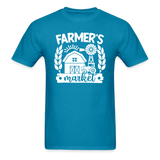 Farmer's Market - Barn - White - Unisex Classic T-Shirt - turquoise