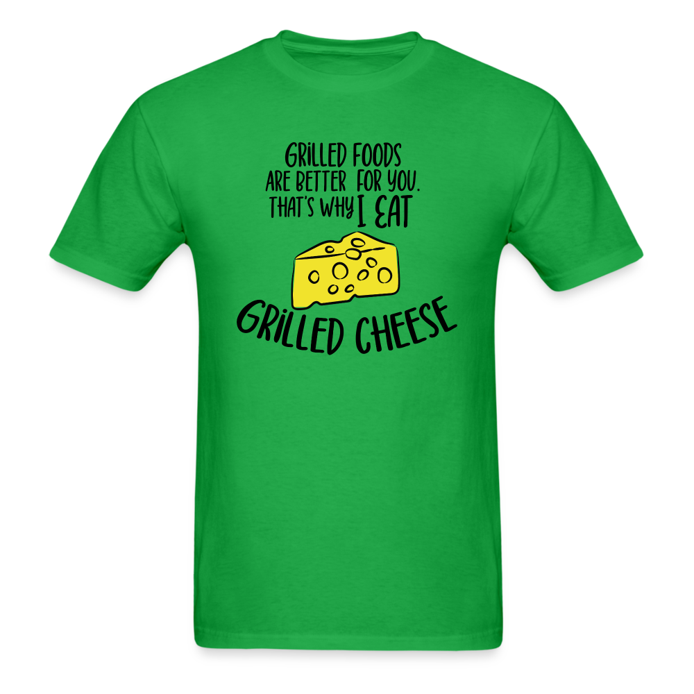 Grilled Foods - Grilled Cheese - Unisex Classic T-Shirt - bright green