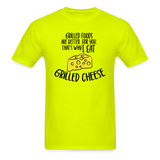 Grilled Foods - Grilled Cheese - Unisex Classic T-Shirt - safety green