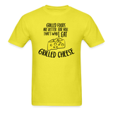 Grilled Foods - Grilled Cheese - Unisex Classic T-Shirt - yellow