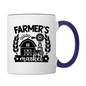 Farmer's Market - Barn - Black - Contrast Coffee Mug - white/cobalt blue