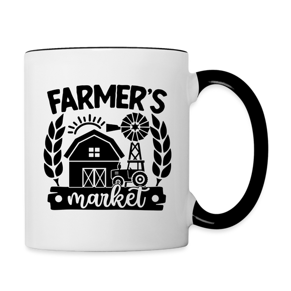 Farmer's Market - Barn - Black - Contrast Coffee Mug - white/black