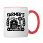 Farmer's Market - Barn - Black - Contrast Coffee Mug - white/red