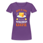 Just A Girl Who Loves Wisconsin Cheese - Women’s Premium T-Shirt - purple