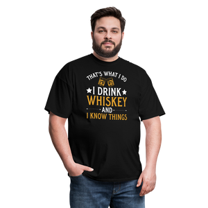 Drink Whiskey And Know Things - Unisex Classic T-Shirt - black