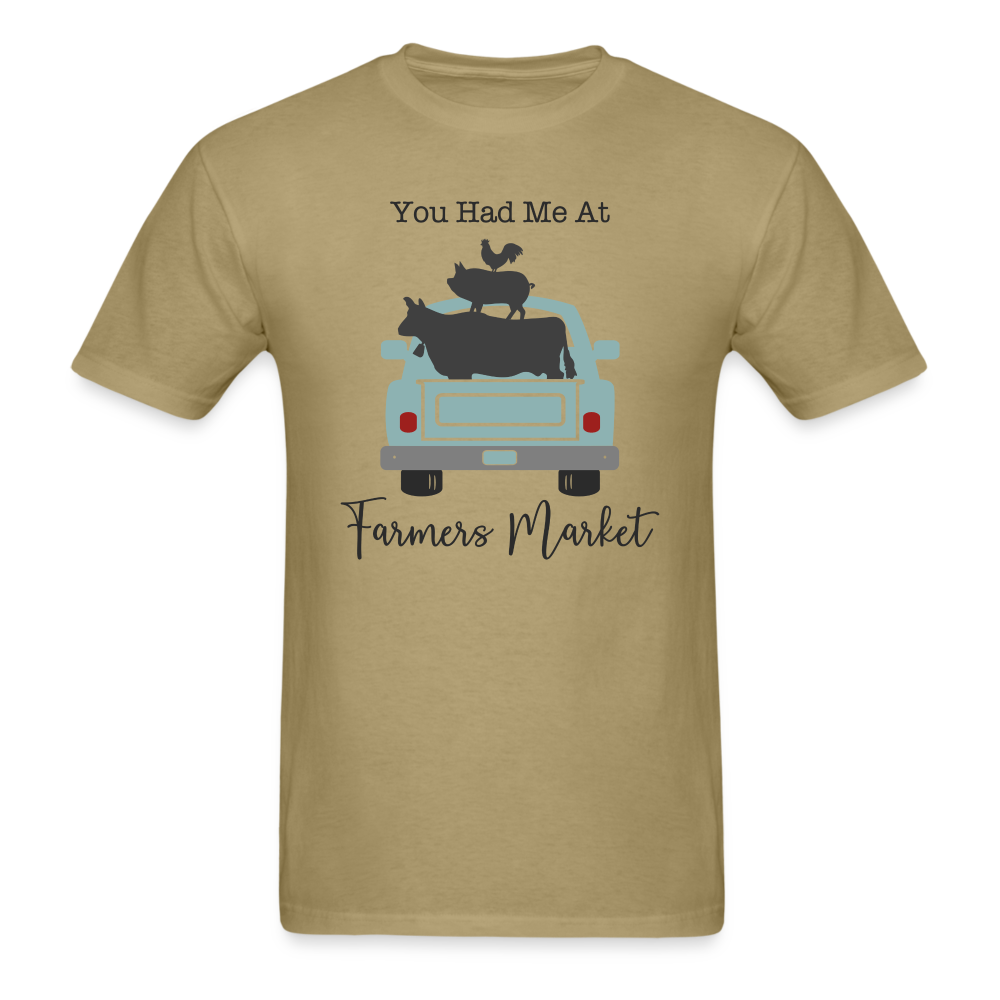 You Had Me At Farmer's Market - Unisex Classic T-Shirt - khaki