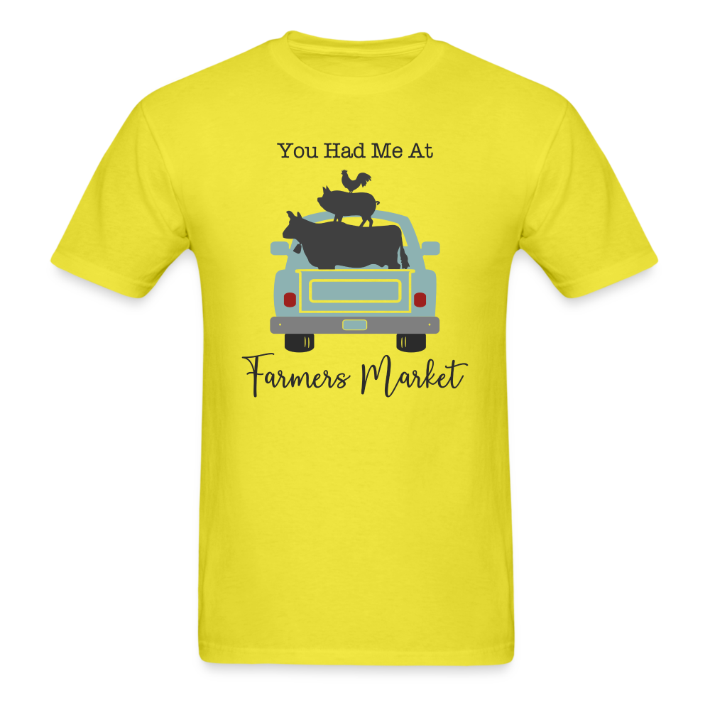 You Had Me At Farmer's Market - Unisex Classic T-Shirt - yellow