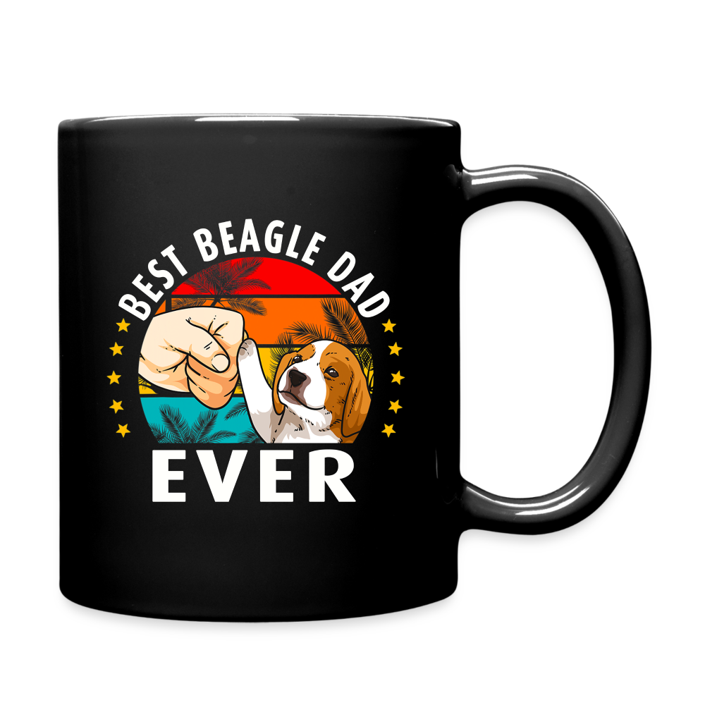 Best Beagle Dad Ever - Full Color Mug - black