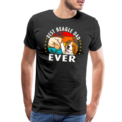 Best Beagle Dad Ever - Men's Premium T-Shirt - black