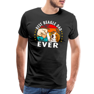 Best Beagle Dad Ever - Men's Premium T-Shirt - black