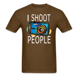 I Shoot People - Blue Camera - Unisex Classic T-Shirt - brown