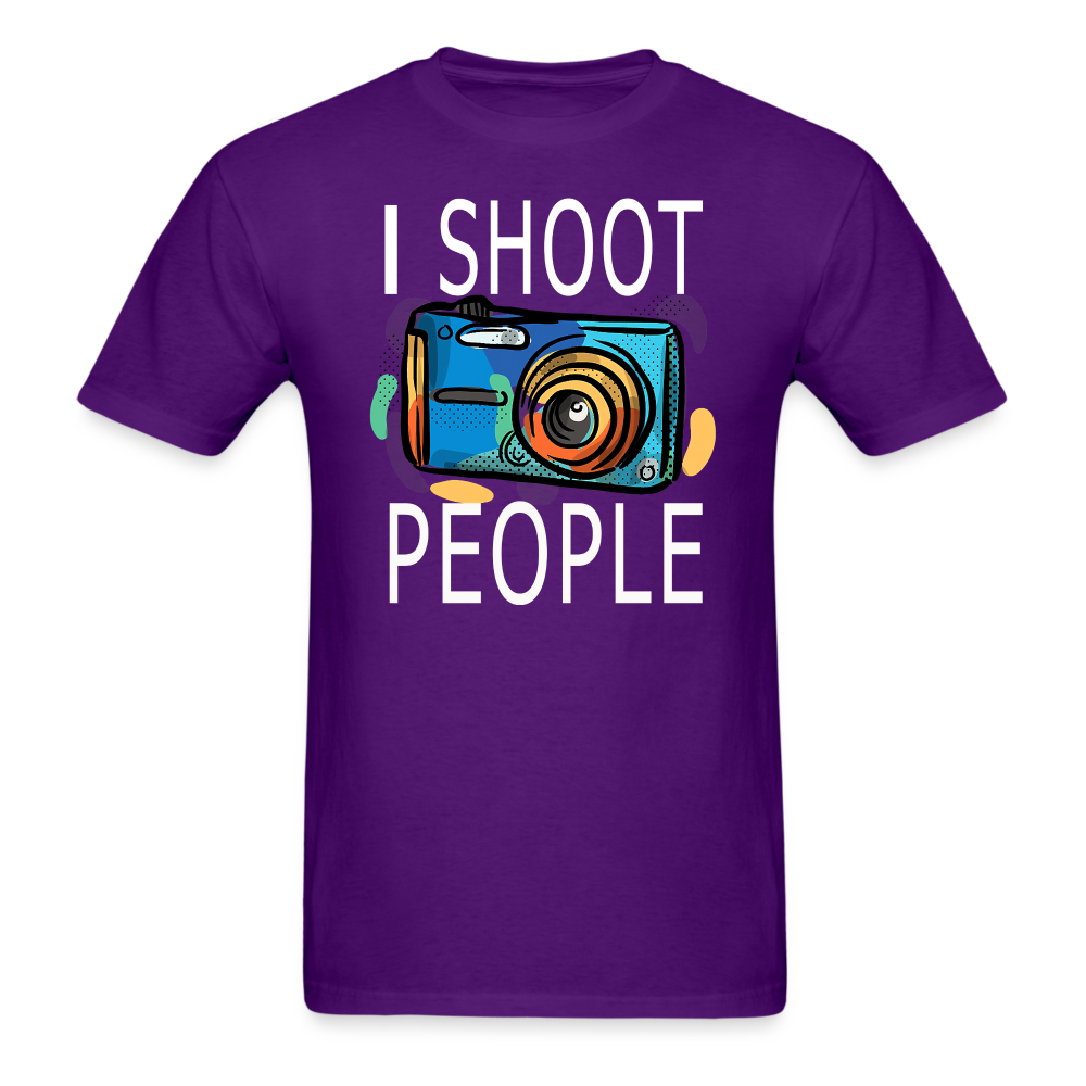 I Shoot People - Blue Camera - Unisex Classic T-Shirt - purple