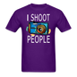 I Shoot People - Blue Camera - Unisex Classic T-Shirt - purple