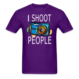 I Shoot People - Blue Camera - Unisex Classic T-Shirt - purple