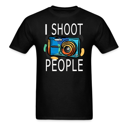 I Shoot People - Blue Camera - Unisex Classic T-Shirt - black