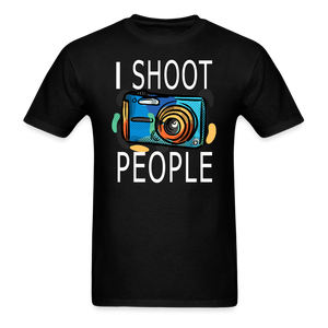 I Shoot People - Blue Camera - Unisex Classic T-Shirt - black
