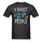 I Shoot People - Blue Camera - Unisex Classic T-Shirt - heather black