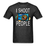 I Shoot People - Blue Camera - Unisex Classic T-Shirt - heather black