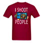 I Shoot People - Blue Camera - Unisex Classic T-Shirt - dark red