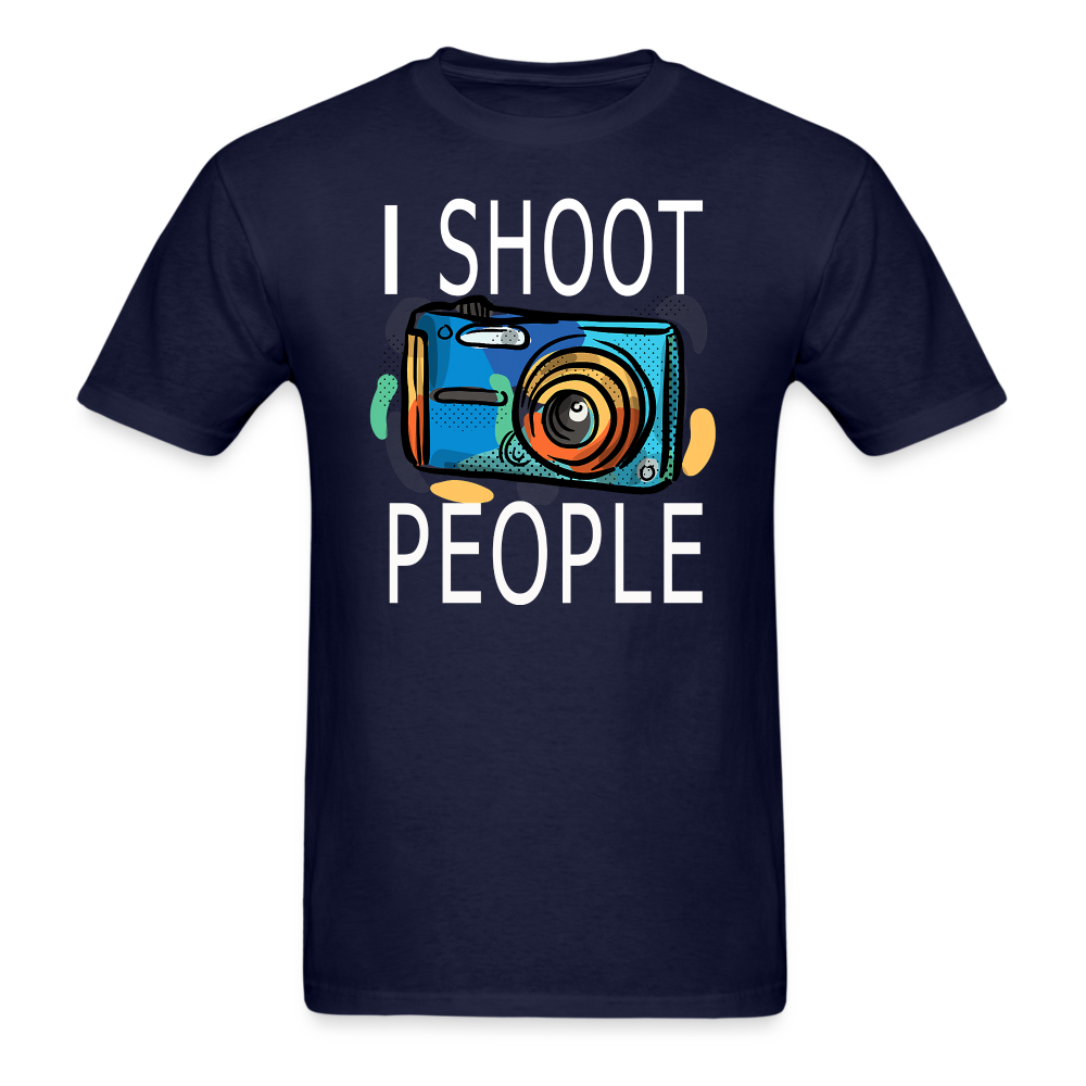 I Shoot People - Blue Camera - Unisex Classic T-Shirt - navy