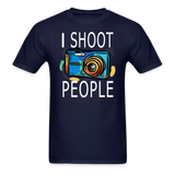 I Shoot People - Blue Camera - Unisex Classic T-Shirt - navy
