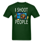 I Shoot People - Blue Camera - Unisex Classic T-Shirt - forest green