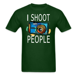 I Shoot People - Blue Camera - Unisex Classic T-Shirt - forest green