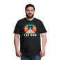 Cat Dad - Retro - Men's Premium T-Shirt - black