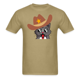 Cowboy Cat - Unisex Classic T-Shirt - khaki