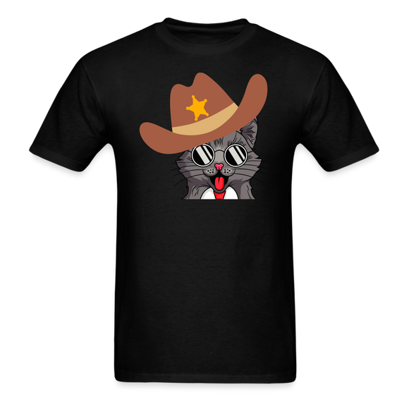 Cowboy Cat - Unisex Classic T-Shirt - black