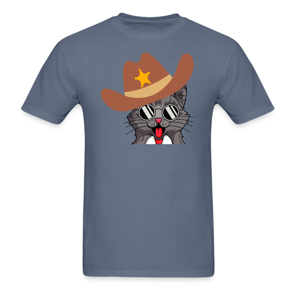 Cowboy Cat - Unisex Classic T-Shirt - denim